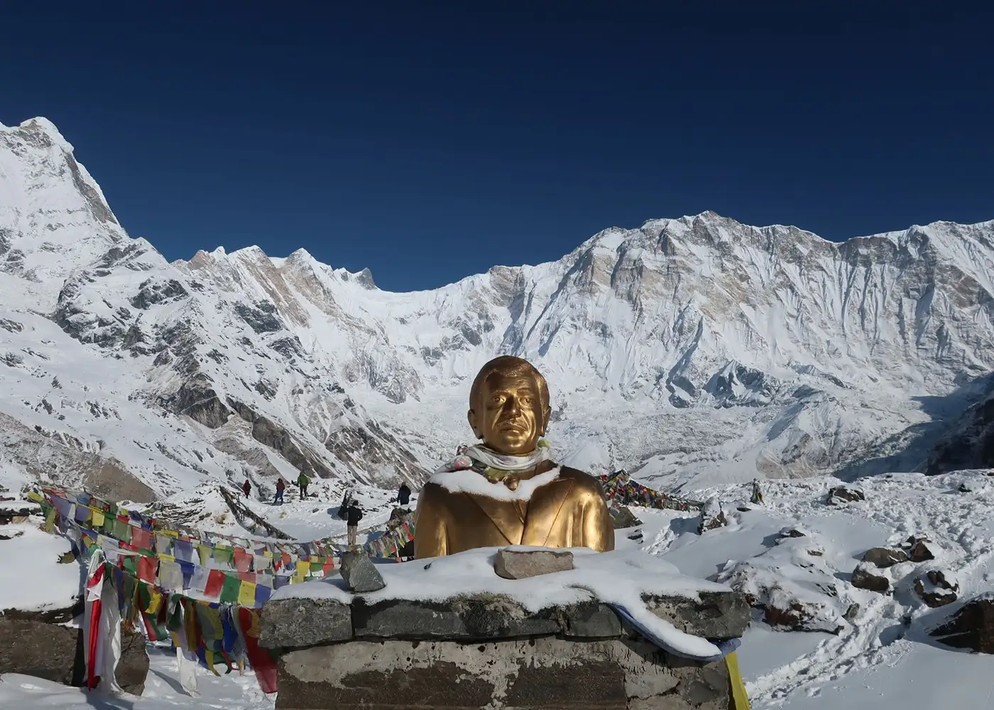 High mountain landscape near Annapurna Base Camp