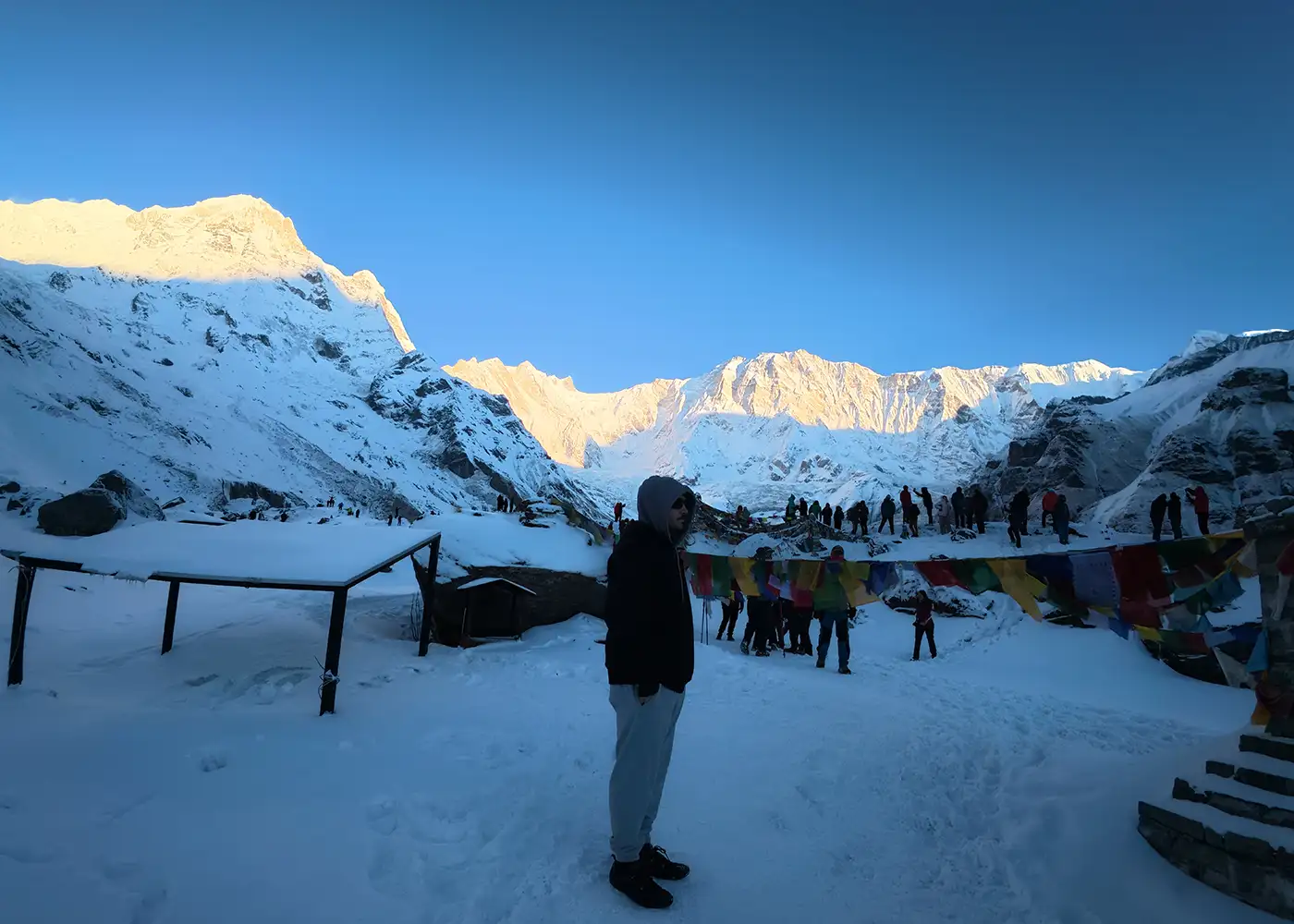 Mountain scenery in the Annapurna Sanctuary