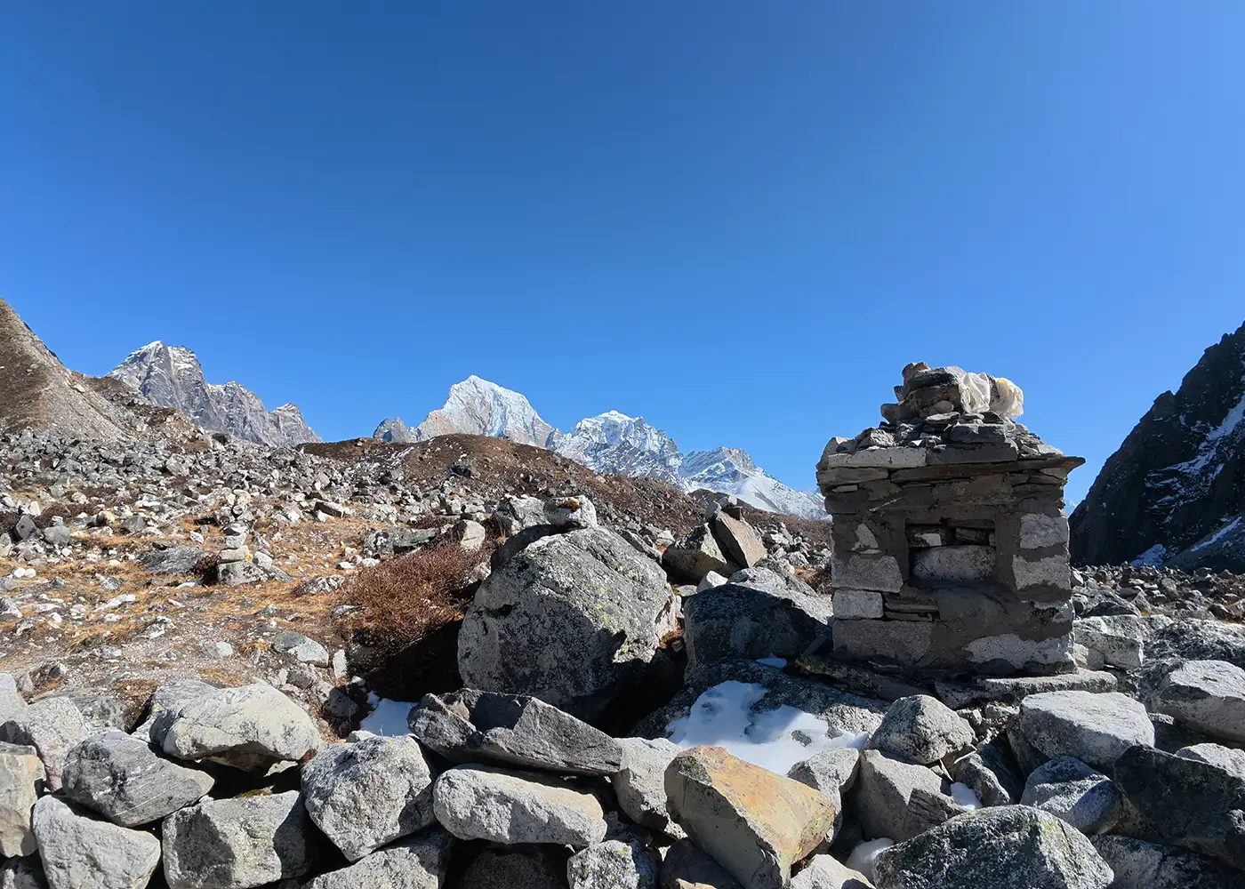 Himalayan peaks in the Khumbu region