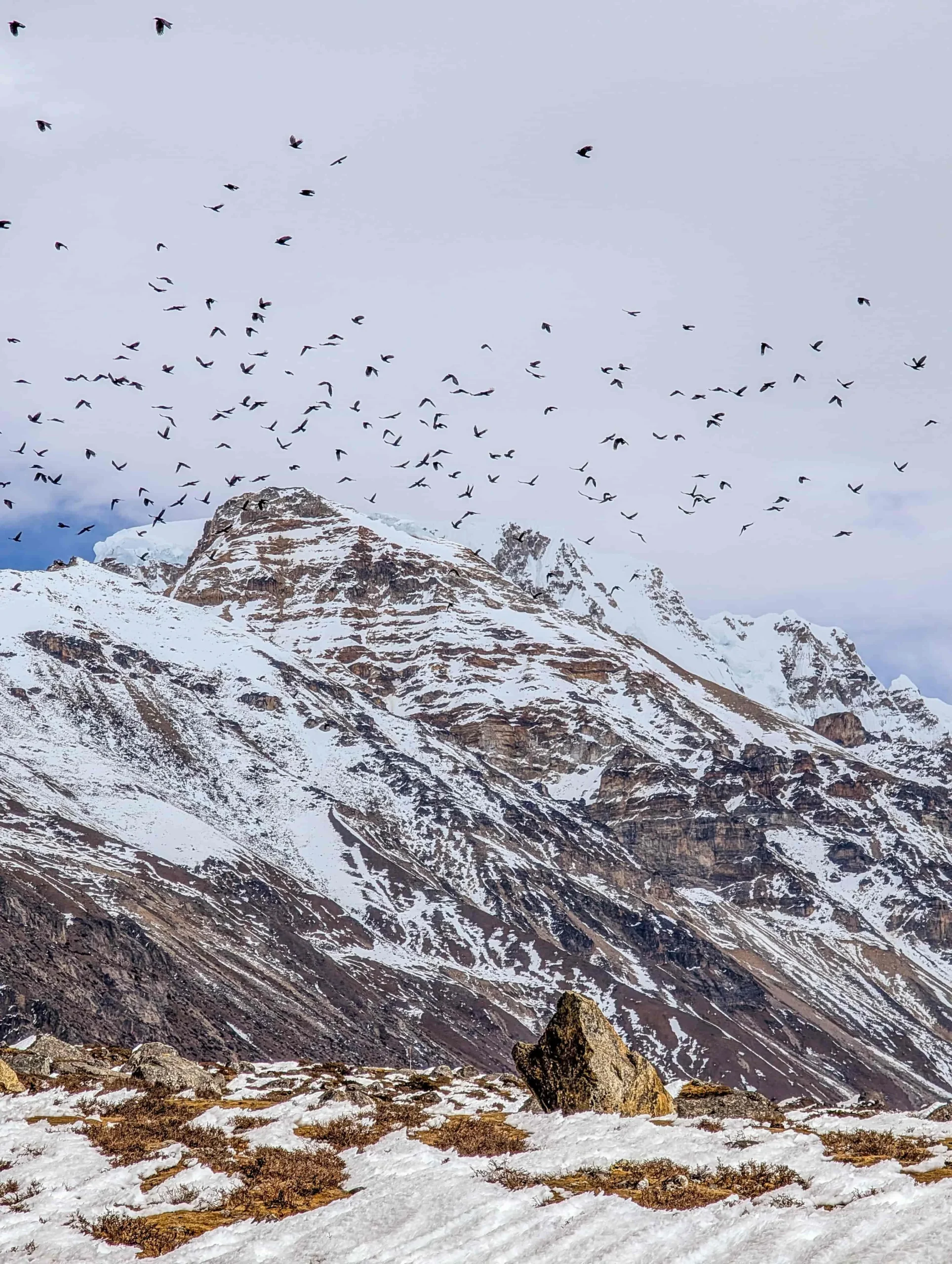 Mountain landscape in the Kanchenjunga region
