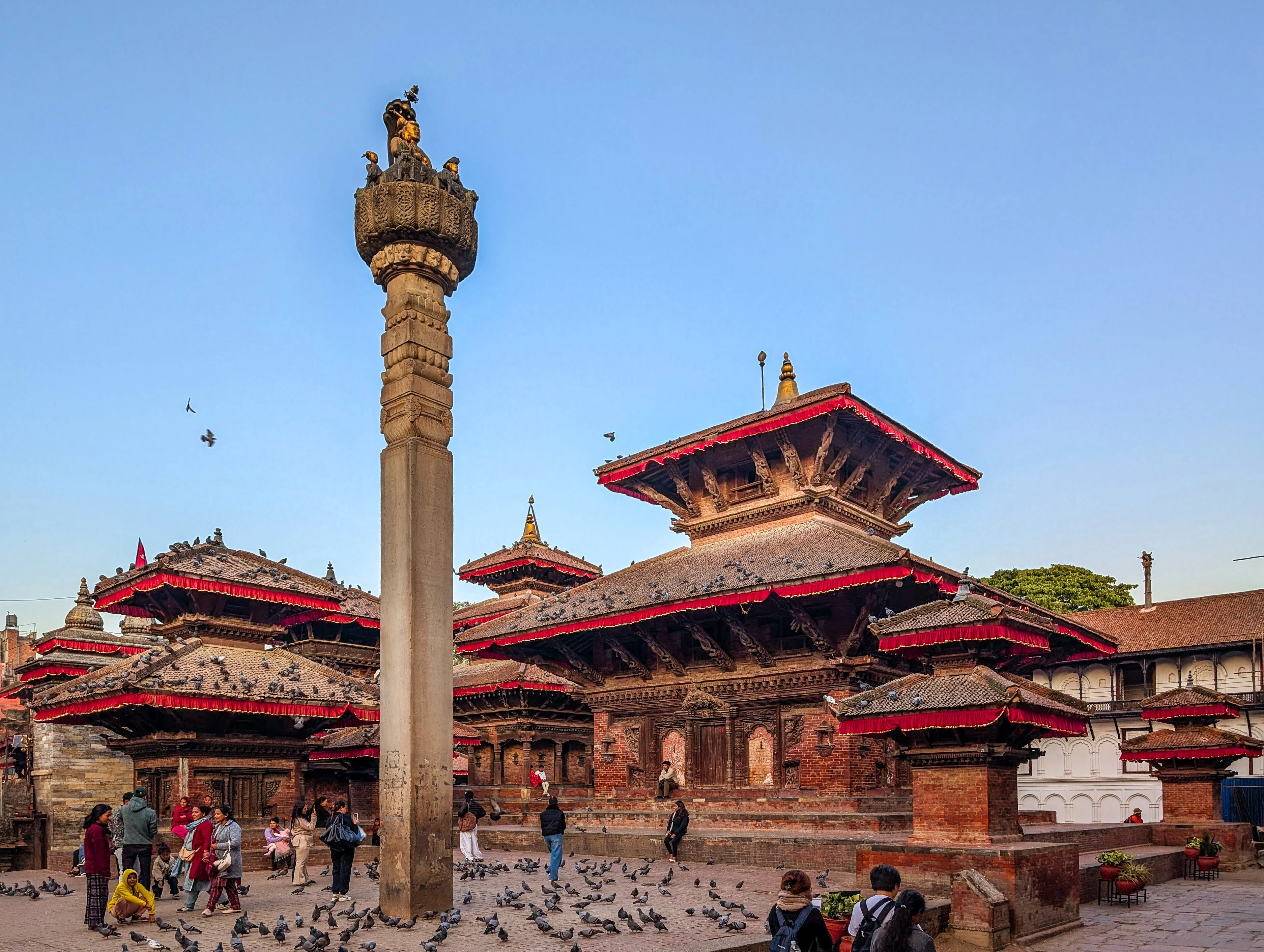 Temples and palace buildings at Kathmandu Durbar Square