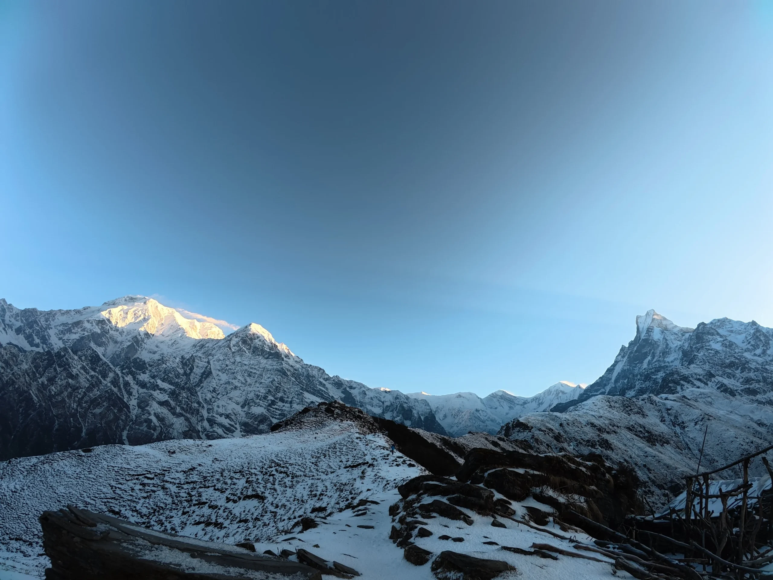 Mountain view from the Mardi Himal route